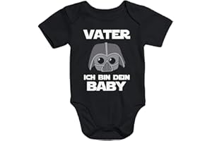 MoonWorks® Kurzarm Baby Body Vater ich Bin Dein Baby Spruch Nerd lustig Onesie Strampler