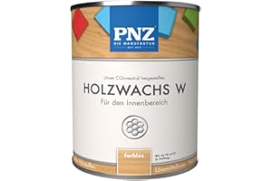 PNZ Holzwachs W für Innen | lösemitttelfreier Wachsanstrich | Nachhaltig hergestellt mit regionalen Rohstoffen | für alle Hölzer, Gebinde:0.75L, Farbe:rustikal
