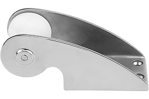 FASTUU Marine boat bend anchor, 316 stainless steel bow roller anchor bracket, rubber roller, fixed marine yacht docking station pre-drilled mounting holes easy installation, for fixed anchor