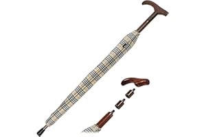 iX-brella Parapluie de support réglable en hauteur avec poignée en bois