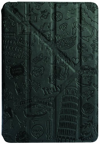 Ozaki O!Coat Travel OC102RM Italien Landesdesign kunstvolle Schutztasche für Apple iPad mini schwarz