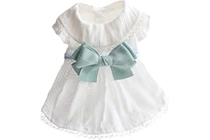 BOENTA ppactvo Robe de Chien Robe pour Animaux de Compagnie Princesse Chien Robe Chiens Vêtements Chiot Doux De Mariage Robe Chien Robe pour L'été Large