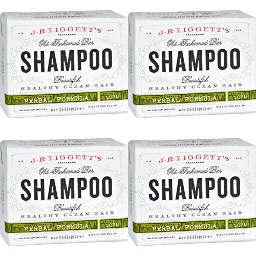 J.R.LIGGETT'S Bar Shampoo Herbal, Old-Fashioned - 3.5 Oz, 4 pack
