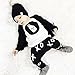 WangsAura Baby Boys Long Sleeve Milk Bottle T-shirt and XO Print Pants Outfits