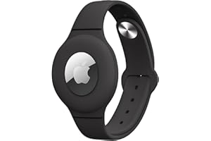 NEXCYBER Airtag Wristband Kids, Anti-Lost, Anti-Scratch Protection for Positioning The Bracelet for Apple AirTag Waterproof，Schwarz