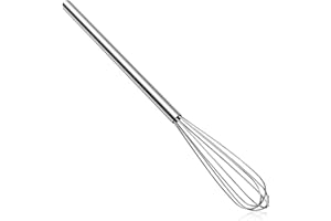 BIPL Whisk Small, Mini Whisk, 26.5 cm Manual Whisk, Robust Whisk, Stainless Steel Quality Whisk Whisk, for Can Stir Dough, Beat Protein, Butter Stirring, Whipping Cream