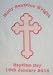 Personalised Christening / Baptism Shawl – 2 DAY SERVICE AVAILABLE - Pink Lettering