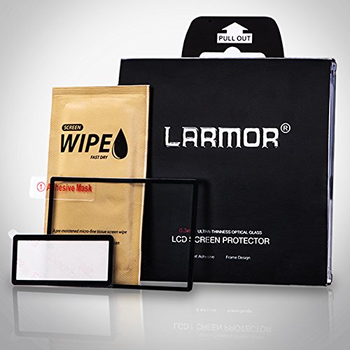 Larmor Verre de protection pour Nikon D4  Nikon D4S  la quatri  me G        Protection   cran en Verre v  ritable LCD pour Nikon D4  Nikon D4S 6  couches Plus Cadre de protection