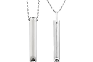 DALAETUS 2 Stück Tragbares Atmung Halskette Set, Stressabbau Halskette mit 2 Arten, Atem Halskette, Achtsame Halskette zur Linderung von Stress und Angst, Atemübungen, Geschenk für Frauen Männer