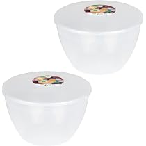 Just Pudding Basins Clear 2 Pint 1.14lt Basin (3 Pack) Food Safe 1 ...