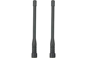 VINEYUAN Lot de 2 antennes universelles pour talkie-walkie SMA-mâle UHF 13,5 cm pour radio bidirectionnelle Baofeng UV-5R, Baofeng, Retevis, Kenwood, HYT
