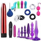 20-teiliges Sexspielzeug-Set für sie, ihn und Paare, hautfreundliche Materialien, TPE und ABS