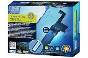 AQUAGEAR Green Killing Machine UVC chiarificatore per acquari (GKM) | filtro UV | pompa inclusa | nessun filtro esterno necessario | Sterilizzatore per la riduzione dei germi | Depuratore d'acqua e distrugge