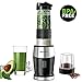 Produktbild Smoothie Mixer, Willsence 300W 2-in-1 Standmixer und Grinder, Single Serve Smoothie Maker, Mini Bullet Mixer mit 20 Oz Tritan Sportflasche für Säfte, Shakes und Smoothies