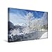 Produktbild Premium Textil-Leinwand 45 cm x 30 cm quer, Heiliger Berg : Winter Wonderland mit dem schneebedeckten Mount Fuji | Wandbild, Bild auf Keilrahmen, ... Yamanashi, Japan, Asien (CALVENDO Orte)