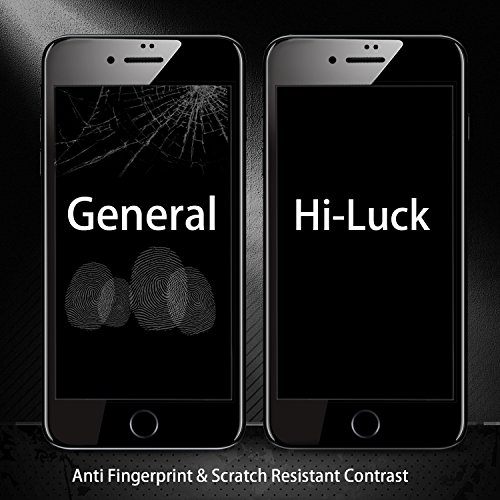 iPhone 7 Plus Panzerglas Displayschutzfolie, [2 Stück] Hi-Luck 0.33mm Premium 3D-Touch Vollbild Coverage Curved Edges Ultra-Klar Panzerglas Schutzfolie für iPhone 7 Plus 5.5 Zoll Schwarz [PET, Rand-zu-Rand] - 4