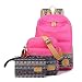 Produktbild SymbolLife Symbollife leicht Rucksack Canvas Laptop Rucksäck Segeltuch Schulter Rucksack Schultaschen Umhängetasche Handtasche Canvas Sling Bag Outdoor Sporttasche mit Mäppchen für Universität Outdoor Freizeit, Rose