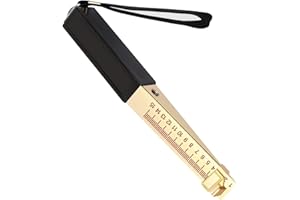 EUTEEWAL Door Gap Measuring Tool, 1-15mm Fire Door Gap Gauge Checker Tool Engineering Ruler, Feeler Gauges for House Engineering Inspection Flatness Measuring Tool Ruler (0.2mm)