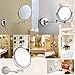Chrome round 8" wall mirror vanity mirror cosmetic mirror double-sided 7X magnifying mirror