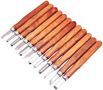 Wood Carving Kit,Wood Handle Carving Chisels Knife Tool Set for DIY Art Craft Clay Carpentry Beginners Amateur (Style 1)