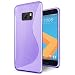 Produktbild HTC 10 Hülle, Conie Mobile Ultra Slim Backcover Schutzhülle TPU Silikon Rückschale Cover in Lila
