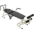 CHAOFLIGHT Lumbar Stretch Table Tool Traction Device Traction Table Inline Back Stretch Spine Lumbar Inversion Table Therapy Massage Table for Cervical Spine (Widened Version 46 Cm)