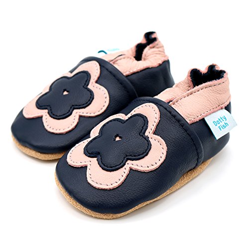 Dotty Fish weiche Lederschuhe für Babys und Kleinkinder – Erste Laufschuhe und Krabbelschuhe für Mädchen – Größen 16 – 28 (Neugeborene – 3-4 Jahre) - 5
