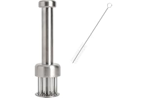 TLDBATICE Kötthammare av rostfritt stål, Meat Tenderizer verktyg med nålhuvud, diskmaskinssäker, kökshjälp för att göra delik