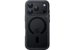 JETech Magnetisk Matte Skal för iPhone 18 Pro, Svart | Kompatibel med MagSafe, Genomlysande Baksida, Stötsäkert Skydd, Anti-Fingeravtryck, Halkfritt Grepp