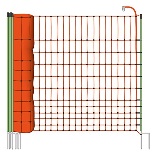 50m Geflügelnetz von VOSS.farming, Euronetz, 112cm, 2 Spitzen Geflügelzaun Hühnerzaun Gänsezaun