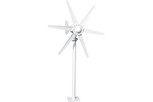 Makamsui 800W Wind Turbines Generator kit, 12V/24V Wind Turbines Kit, 6-Blade Fan Wind Power Generator Kit, Electromagnetic Electricity Producer Equipment for Terrace, Marine, Motor Home, Chalet, Boa
