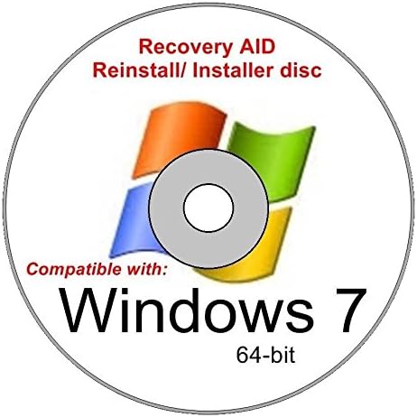 Windows 7 Home Premium 64 Bit New Reinstall Operating System Boot Disc - Repair Restore Recover DVD
