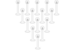 Briana Williams 1.2mm Trasparente UV Flessibile Acrilico 3mm Palla Anello Labbro Labret Trago Helix Cartilagine Orecchio Stud Bilanciere Piercing Gioeilli