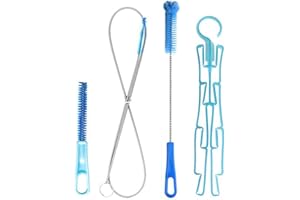 ESOES 4 in 1 Hydration Bladder Cleaning Set - Universal Water Reservoir Cleaner, Long & Small Brushes, Big Brush for Bladder, Collapsible Hanger for Drying