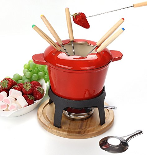 hierro fundido fondue set fondue hierro fundido -Set 6 tenedor fondue