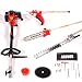 Produktbild Arebos 5 in1 Benzin Gartenwerkzeug Multitool - Heckenschere Motorsense Hochentaster Rasentrimmer Kreissäge 52ccm/2,1 PS