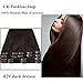 10-22" inches 70g-110g Hair Extensions 100% Real Remy Human Hair Full Head Clip in Straight 8 Pieces Standard Weft (16"-90g, #2 Dark Brown)