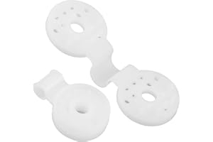 LSRVNM 50 PCS Shade Cloth Plastic Clips, Reusable Shade Cloth Heavy Duty Lock Grip, Greenhouse Sunshade Net Clip, Sunshade Net Shading Fixed Round Clip Buckle, Shade Fabric Accessories (White)