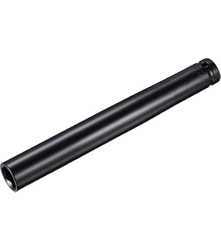 Douille à Choc Extra-longue 1/2" 19mm - 200mm (8") - Acier Haute Carbone - Pour Clé à Choc - Réparation Auto Et Bricolage