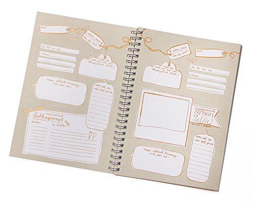 Gästebuch für Erwachsene „IHR BEI MIR“ A5, braun beige, Freundebuch für Erwachsene, im neuen Design - 4