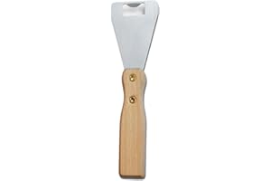 2 PCS Sevko Ceiling Tile Puller, Remover, Extractor - Extra Quality, 420 Stainless Steel with Strong Wood Handle - Professional Tile Removal Tool (2)