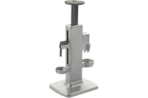 Westmark Dénoyauteur à Cerises et à Prunes, dénoyauteur combiné, hauteur : 23 cm, Aluminium/acier inoxydable/plastique, Steinex-Combi, 40202260, Argenté