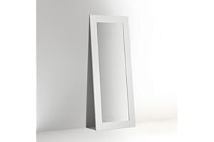 ARHome Specchiera da Terra, 166 x 66, Bianco Opaco, Specchio Parete Muro, Made in Italy