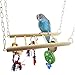 Produktbild Vogel Spielzeug,Dairyshop Haustier Vogel Papagei Parakeet Budgie Cockatiel Käfig Hamster Hängematte Swing Hanging Spielzeug, Holz, Seil