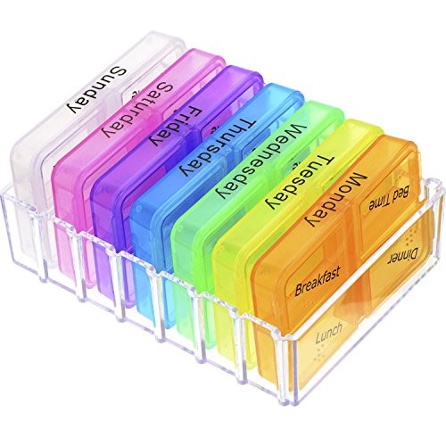 Mudder Pille Box 7 Tag Medizin Box Organizer mit 28 Fächern