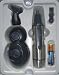 Nose and Ear Hair Trimmer with 2 Washable Attachments Stainless Steel Precise Cutting Hygienic