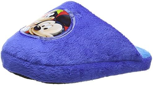 Disney Mickey, Boys' Open Back Slippers, Blue (Navy), 12 Child UK (29 EU)