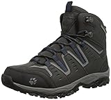 wasserdicht und atmungsaktiv Jack Wolfskin Herren MTN STORM TEXAPORE MID M Trekking- & Wanderstiefel, Grau (moroccan blue 1800), 43 EU