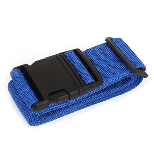 Preisvergleich Produktbild Kunststoff-Release Schnalle Verstellbare Nylon Koffergurt Gurtbandes Blau