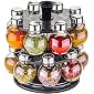 LEVERET Multipurpose Plastic Big Revolving Spice Rack 16 in 1 / Masala Rack Set/Condiment Set/Spice Container